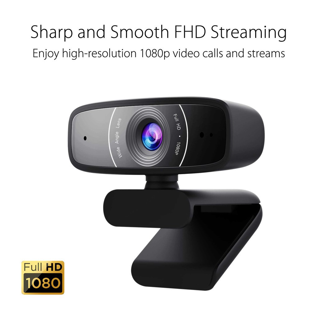 ASUS cam C3 Full HD 1080p 30fps with Beamforming Microphone USB