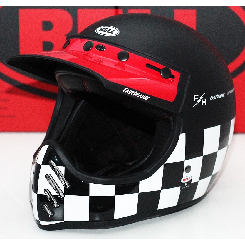 Bell moto 3 fasthouse hot sale checkers