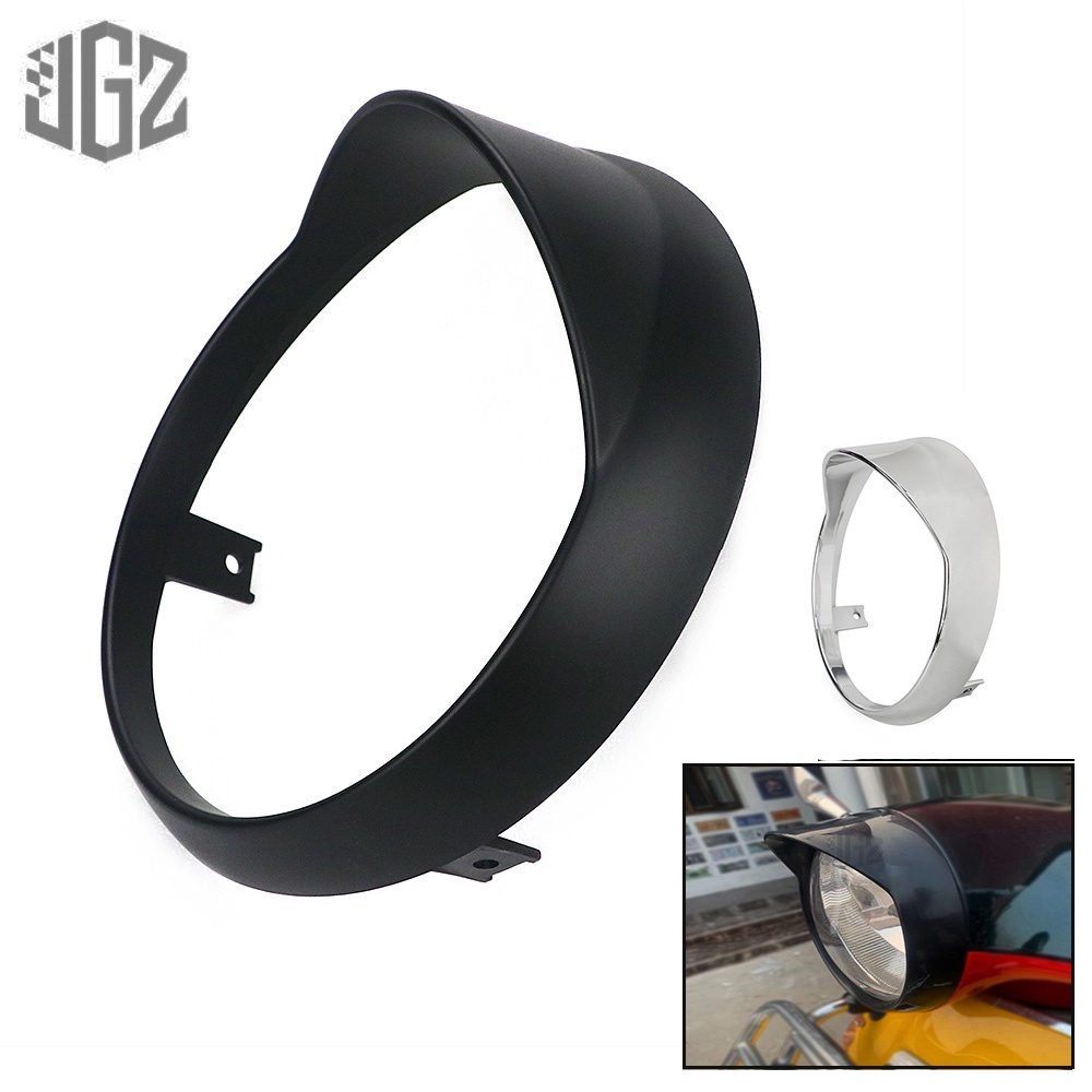 Motorcycle Headlight Cover ABS HeadLamp Guard with Light Blocking Edge ...