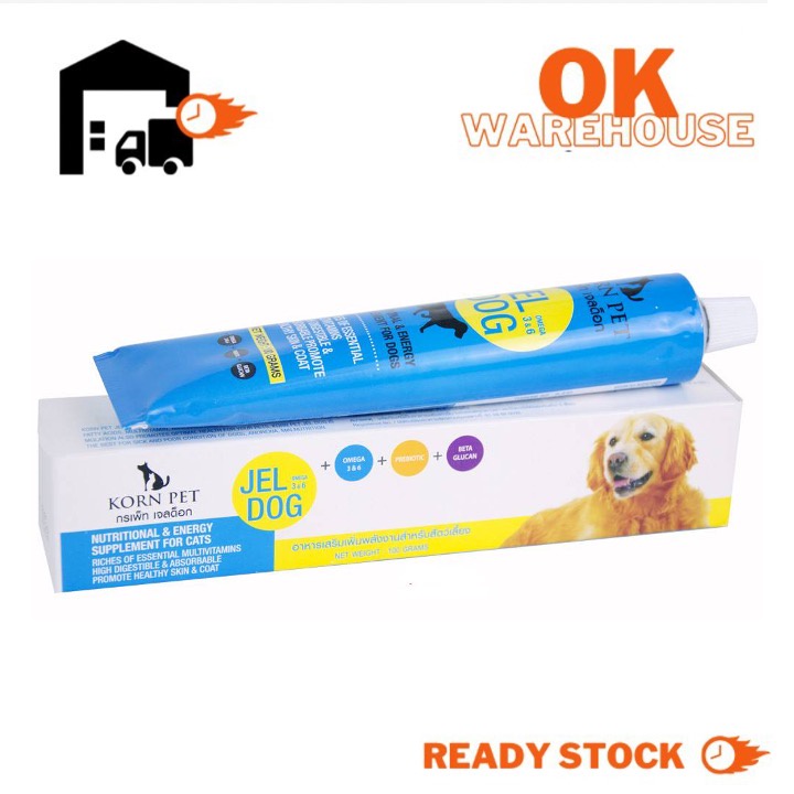JEL DOG Korn Pet Vitamin Dog Gel for Immunity (100g) Shopee Malaysia