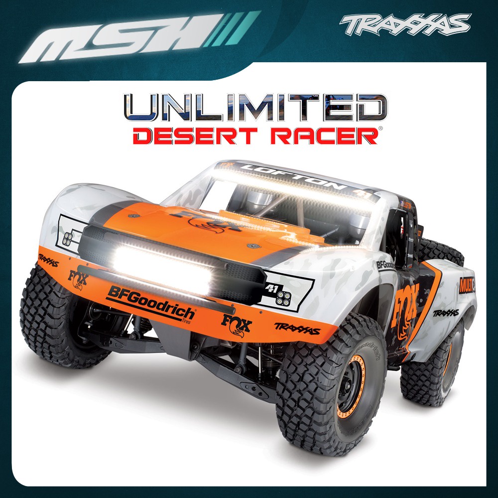 UNLIMITED DESERT RACER RIGID 1/7 4WD BRUSHLESS WIRELESS ID TSM TRAXXAS 85086-4-RGD1