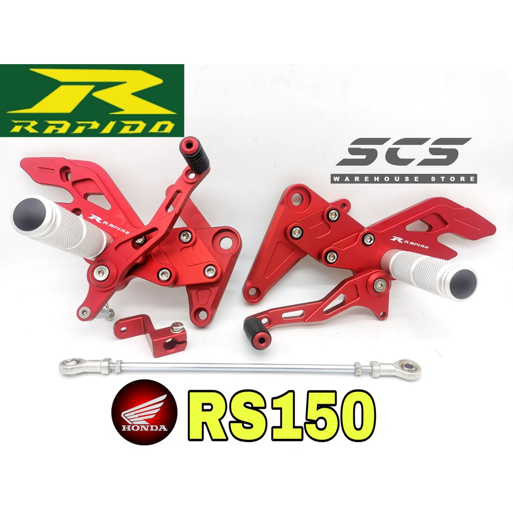 Racing Footrest RS150 / Single Footrest V4 / V3 Rapido Honda RS150R