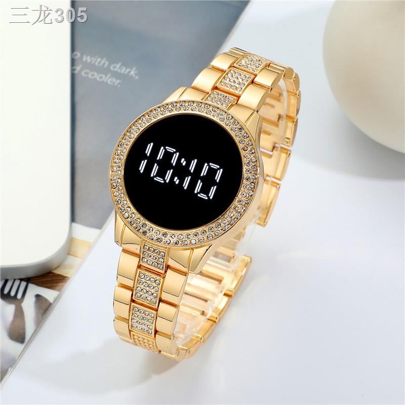 ┅Trending Products 2021 New Fashion Stainless Steel Band Women Led