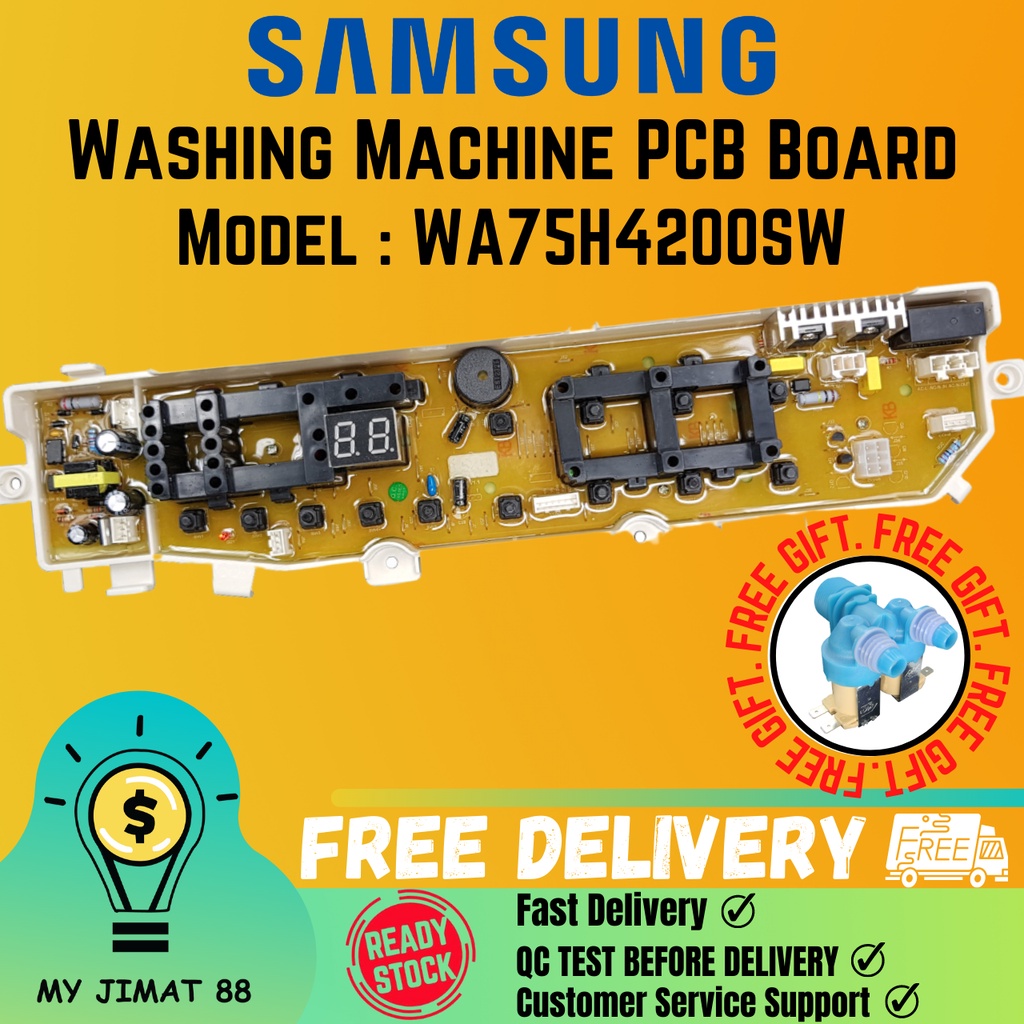 SAMSUNG/SINGER WASHING MACHINE PCB BOARD + Free Inlet Valve ...