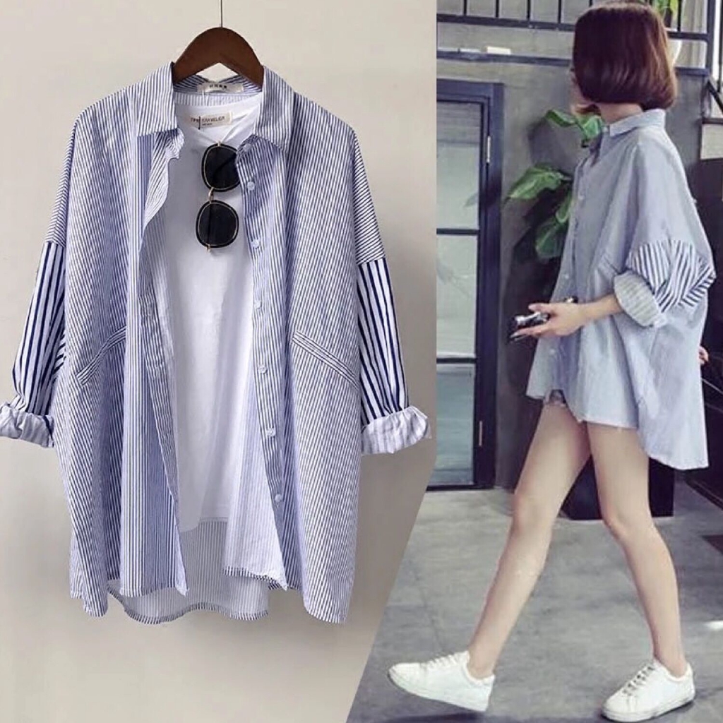 Korean oversized long sleeve top outlet