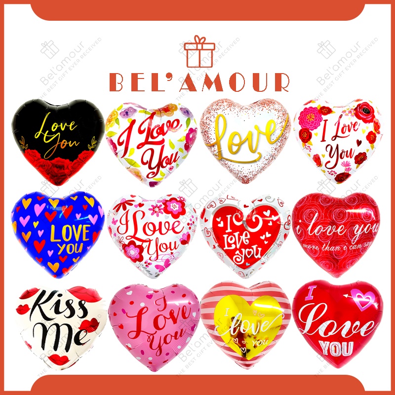Foil Balloon 18 inch Love - I Love You Belon [Ready Stock] | Shopee ...