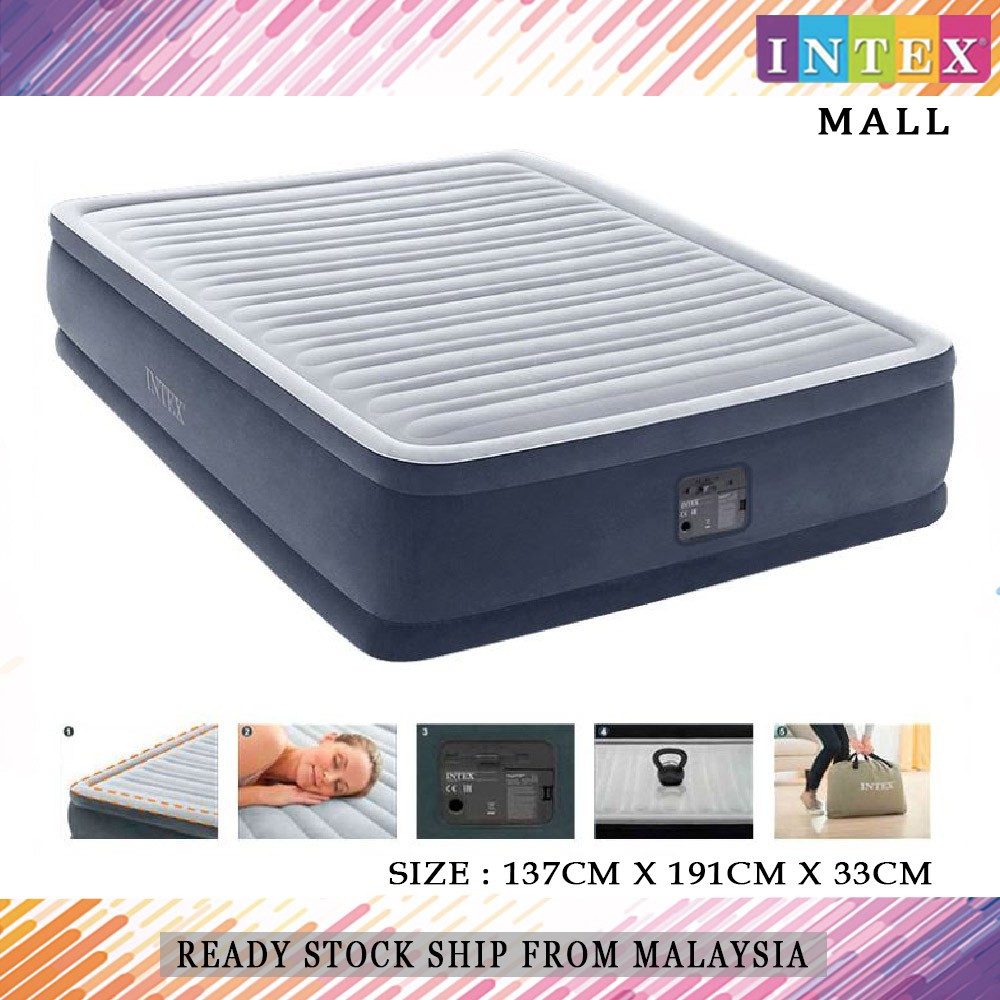 Electric Pump Intex Dura Beam Deluxe Queen 22 Inch Intex: Dura