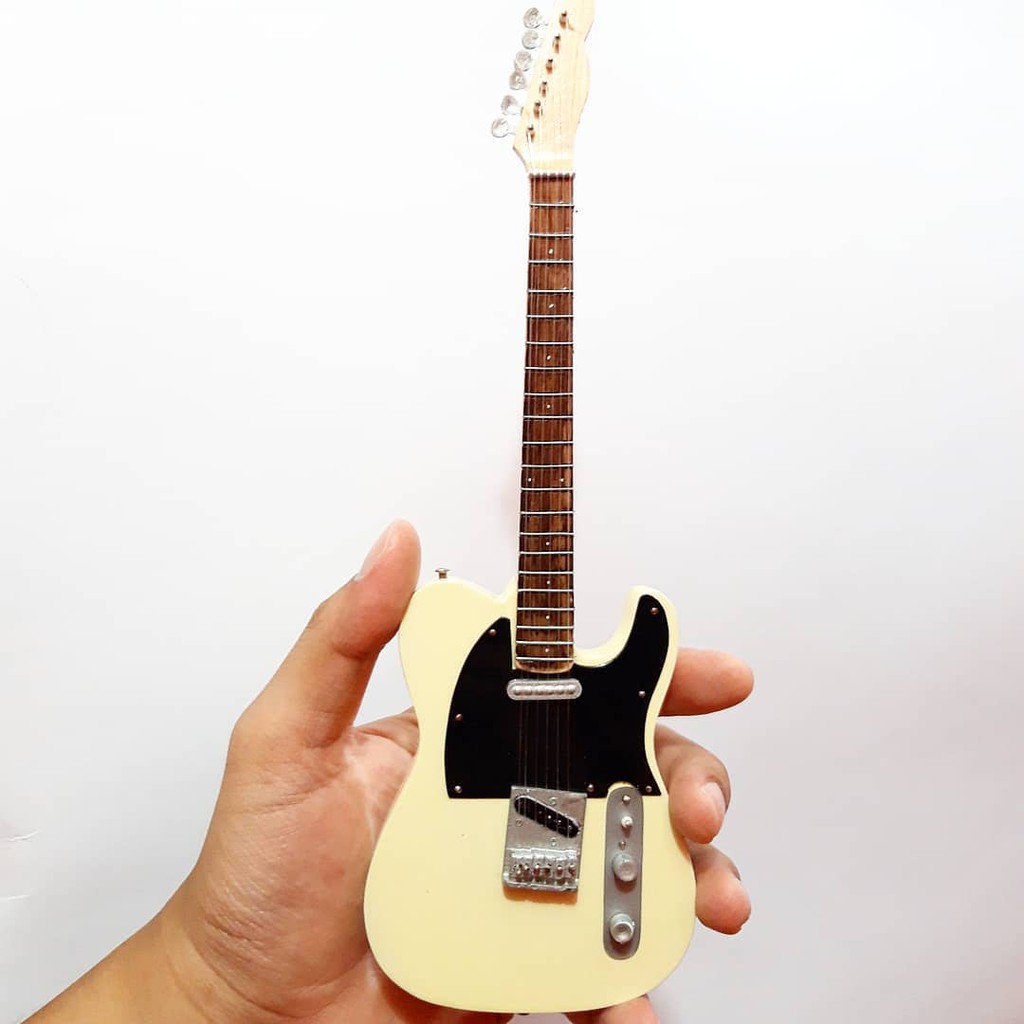 Miniature Fender Telecaster Cream Custom American 1956 Guitar | Shopee ...