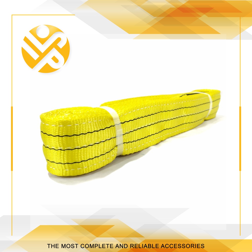 Webbing Sling Belt 2 Tons x 4 Meters / Lifting Rope / Fastening Rope ...