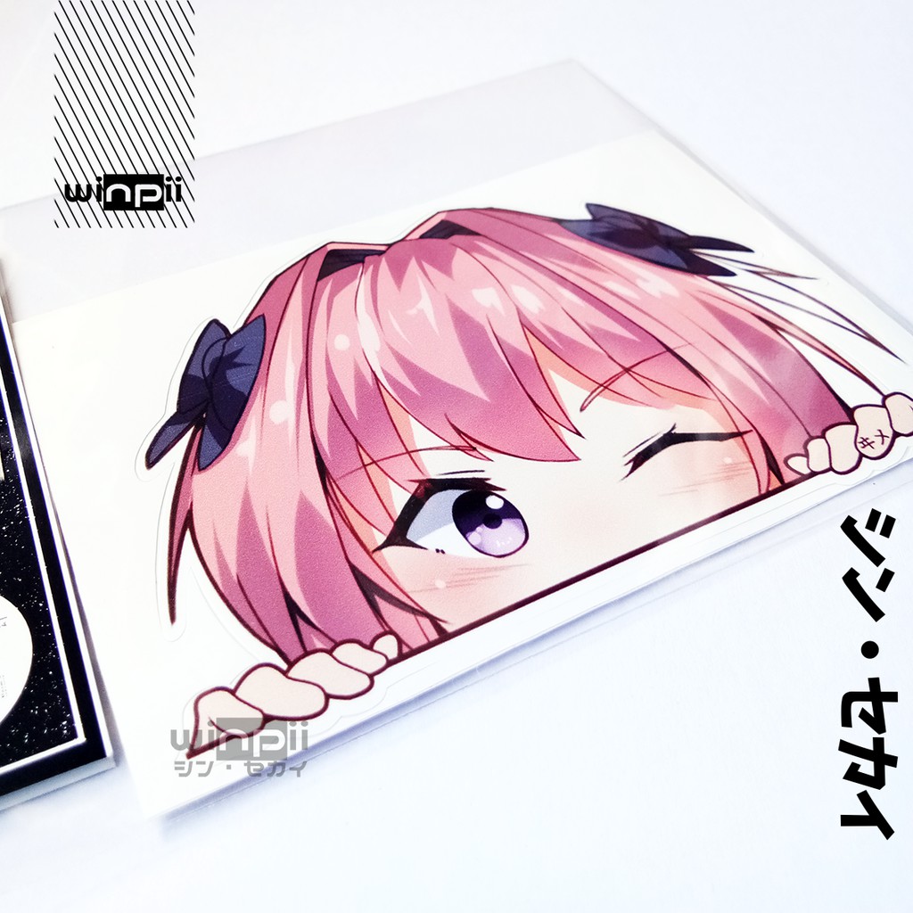 Peeking Sticker / Peeking Sticker Astolfo Anime Fate Apocrypha | Shopee ...