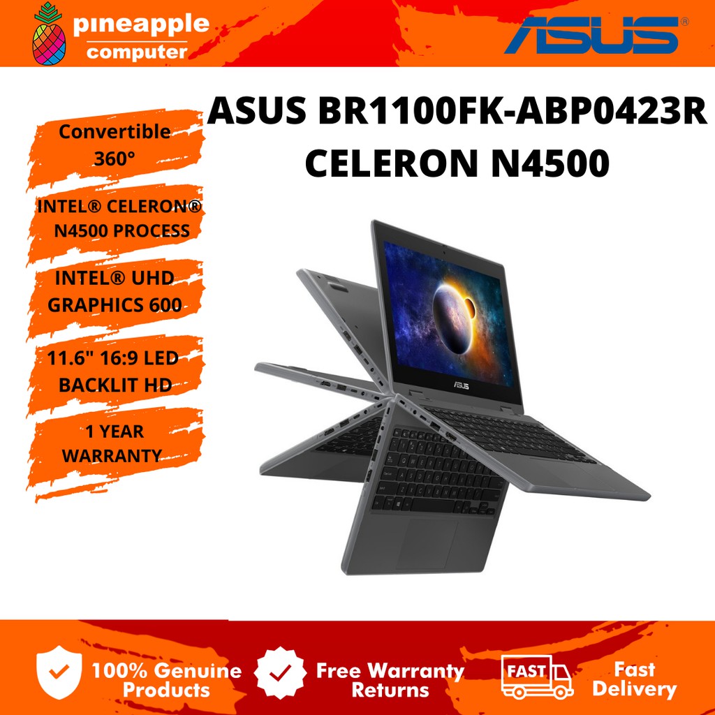 Asus Laptop Br Fk Abp R Celeron N Gb Ram G Emmc Hd Year On Site