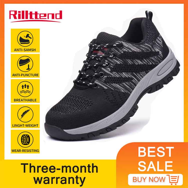 Men's Safety shoes Breathable Antismashing Antipiercing work shoes