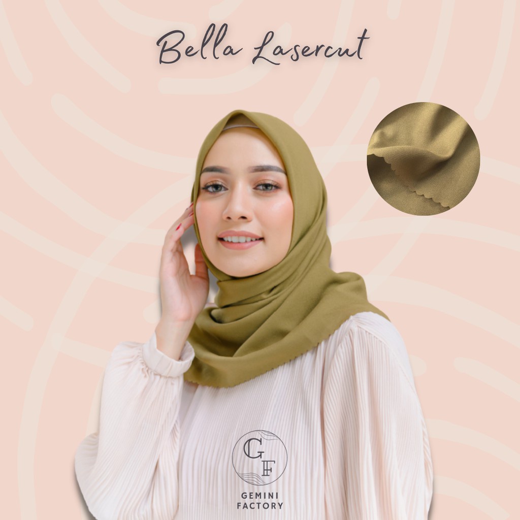 Bella Square Laser Cut Hijab Square Laser Cut Latest Hijab Syari Hijab ...