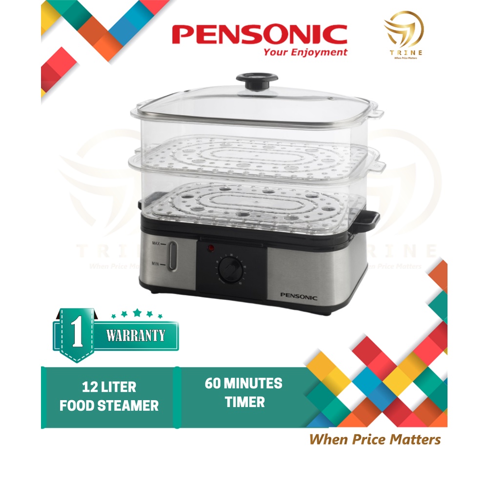 Pensonic 12L Electric Food Steamer PSM162S PSM162S Pengukus Makanan