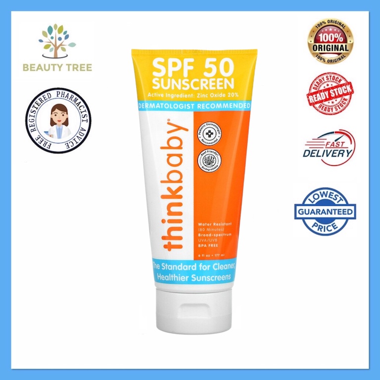 Thinkbaby Safe Sunscreen Spf50 177ml Shopee Malaysia