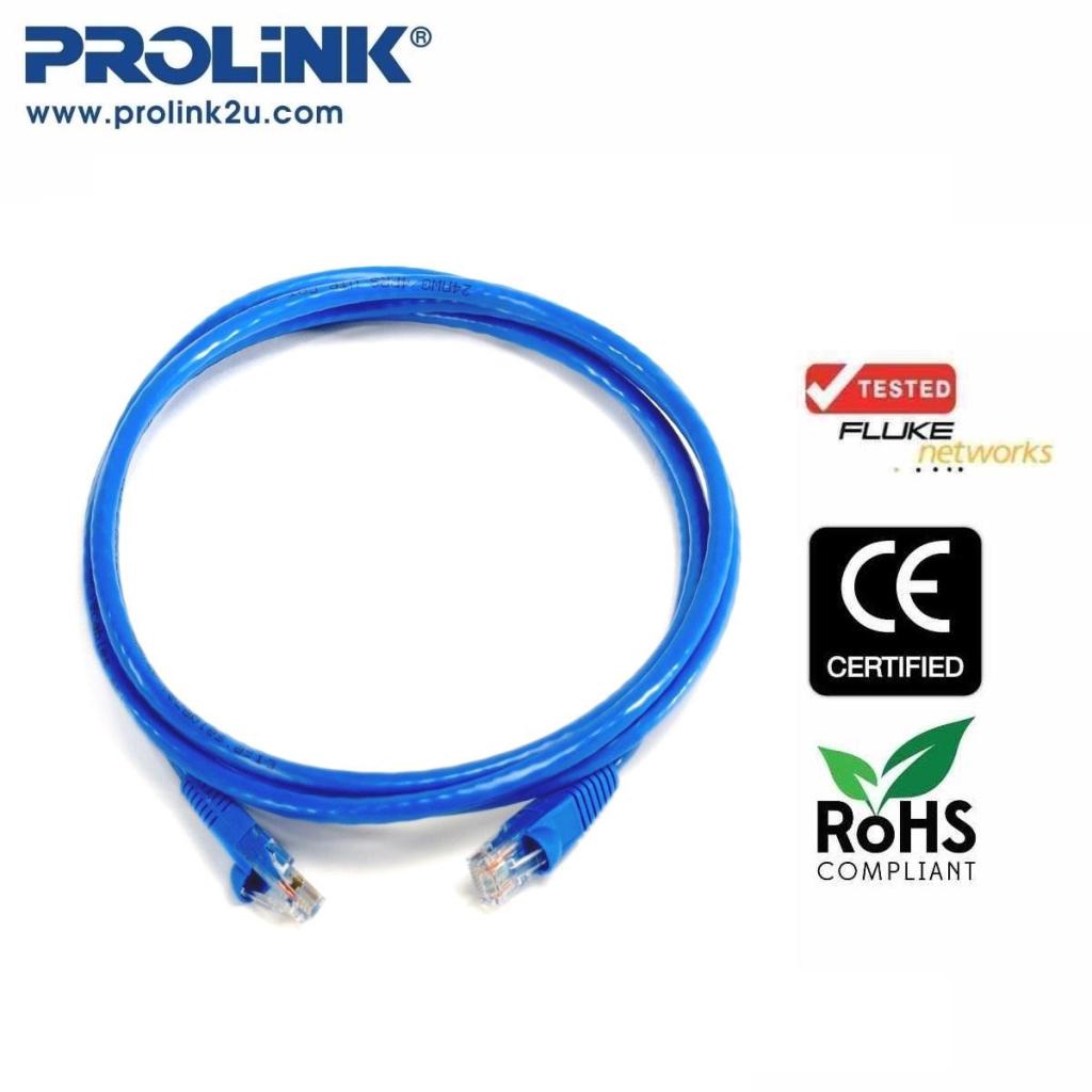 Prolink Cat Cat Utp Network Cable Meters Fluke Tested Blue Shopee Malaysia