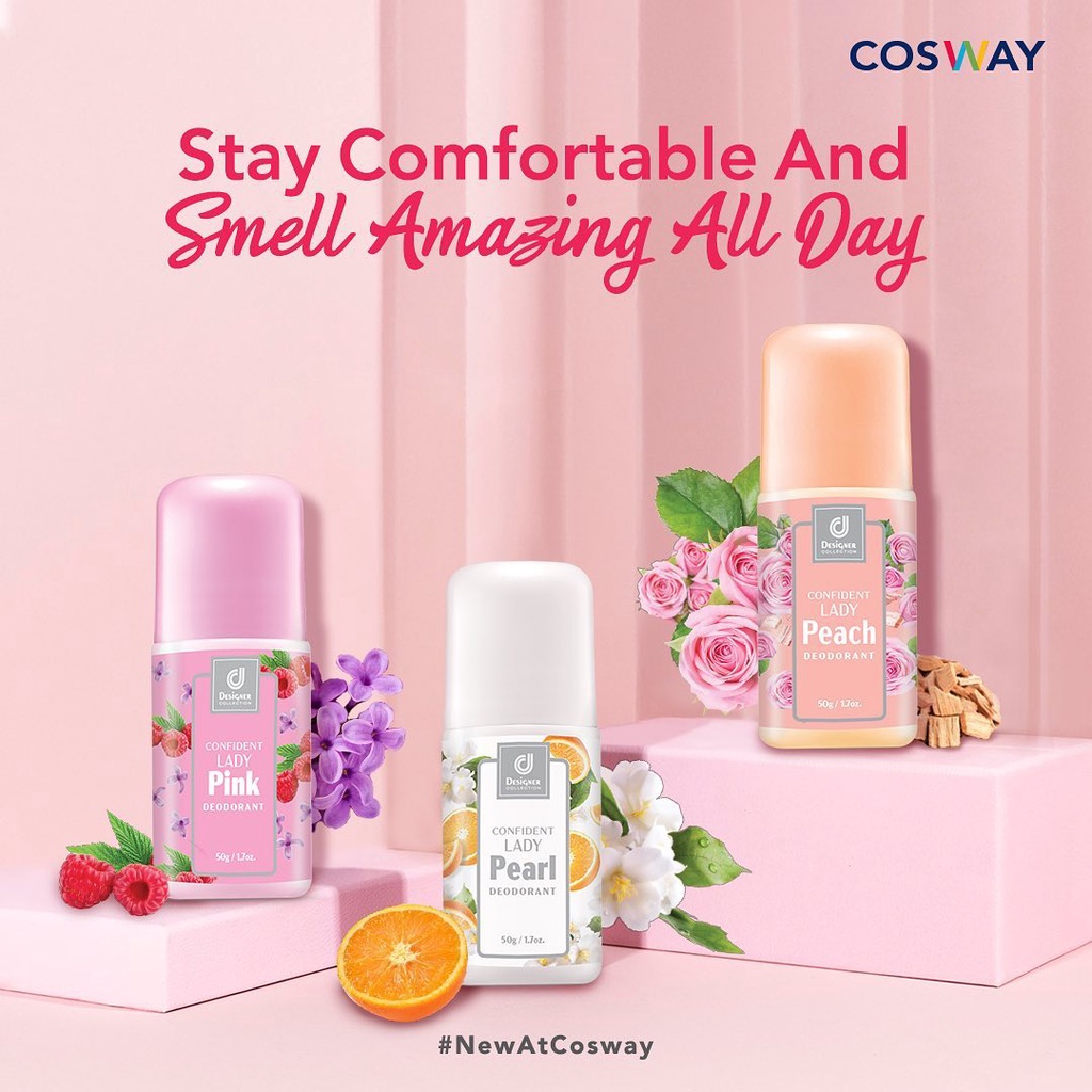 Cosway Designer Collection Confident Lady Pink Deodorant / Lady Pearl