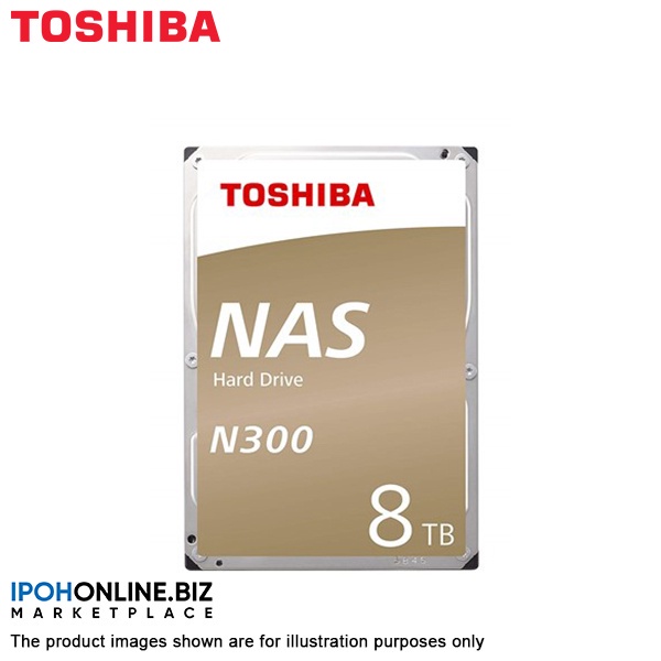 TOSHIBA N300 24/7 3.5 inch 7200 rpm SATA 8TB NAS Hard Drive ...