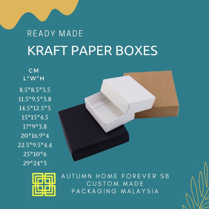 Ready Made Gift Box, Kraft Paper Box, Premium Paper Box, Open from Top
