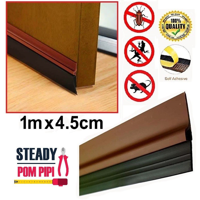 1M HEAVY DUTY RUBBER DOOR BOTTOM SEAL / RUBBER DOOR SEAL / DUST PROOF