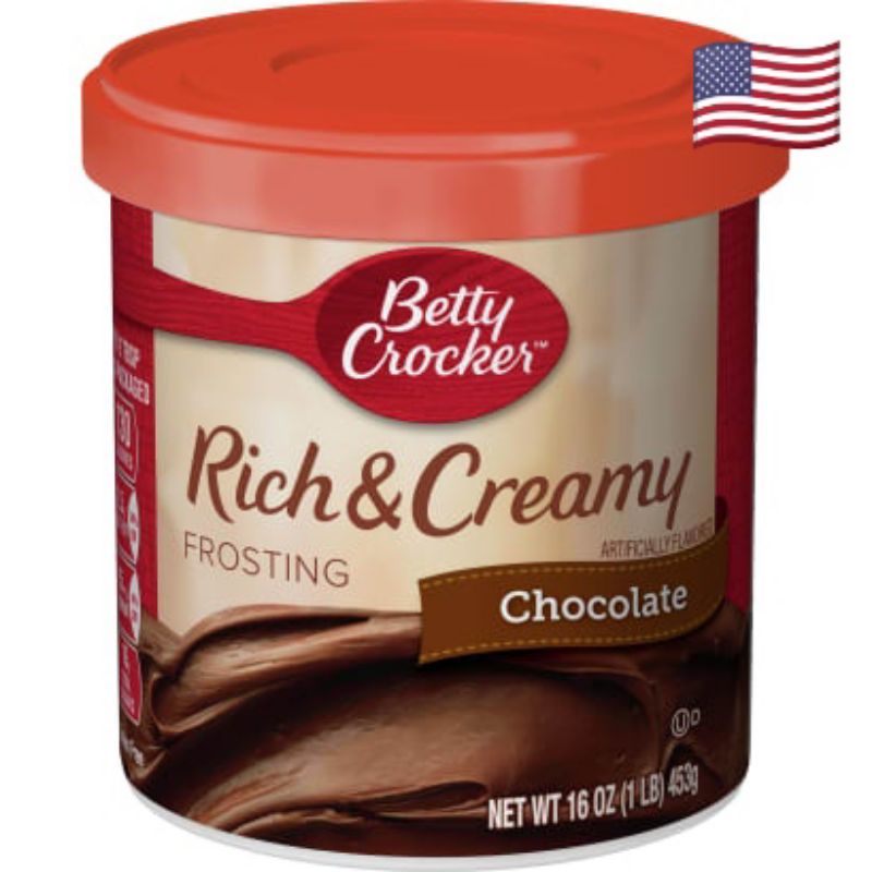 Betty Crocker Rich & Creamy Chocolate Frosting 16oz Imported From USA ...