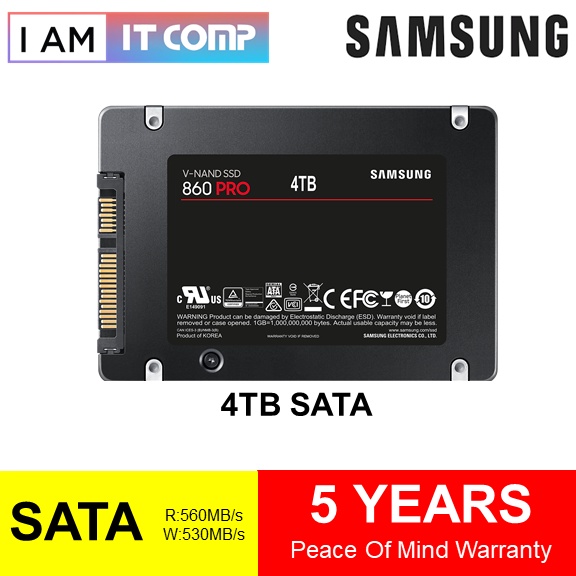 Samsung 860 EVO 4TB SSD　新品！未使用！未開封！ SAMSUNG 860 EVO 4TB 2.5