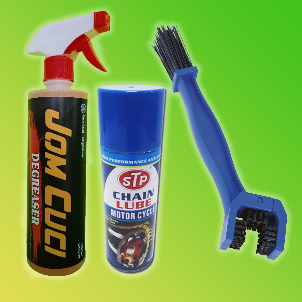 Set Pencuci Rantai Motosikal / Chain Cleaner Package (Degreaser 500ml ...