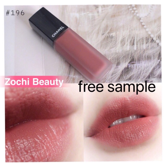 Zochi]CHANEL ROUGE ALLURE INK Matte Liquid Lip Colour 196- PRÉCIEUX Lipstic