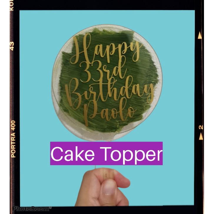 Customizable Acrylic Cake Topper Shopee Malaysia