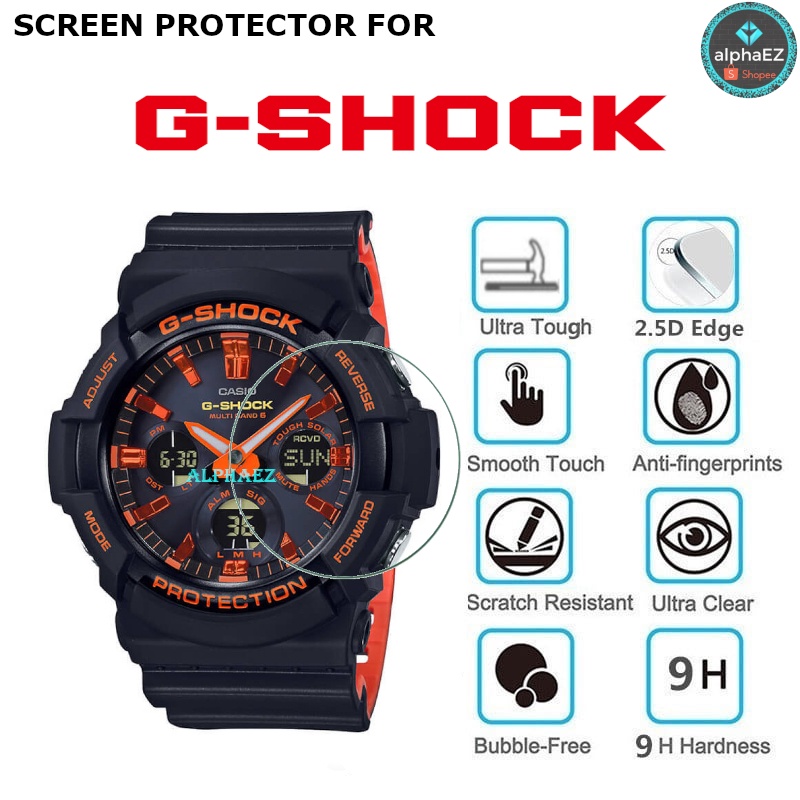 Casio G-Shock GAW-100BR-1A Series 9H Watch Screen Protector GAW