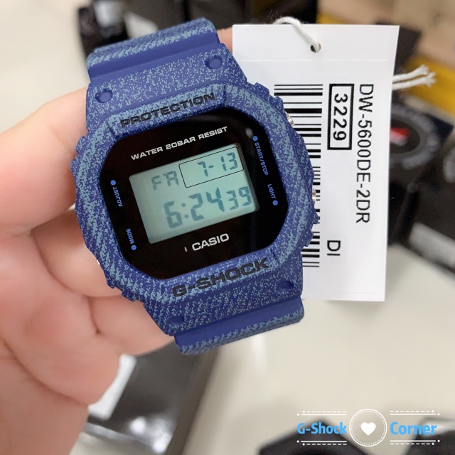 G shock dw 5600 denim best sale