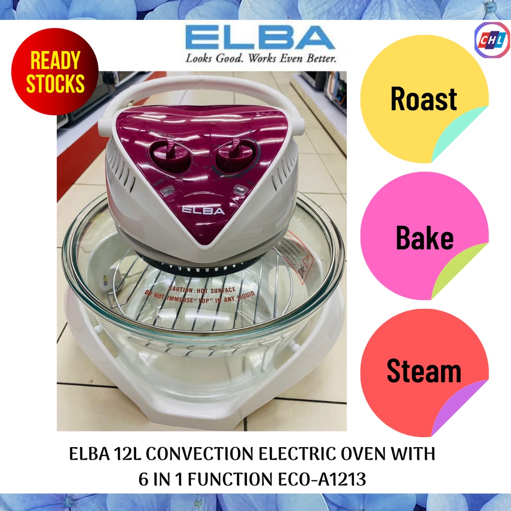ELBA 12L CONVECTION ELECTRIC OVEN WITH 6 IN 1 FUNCTION ECOA1213