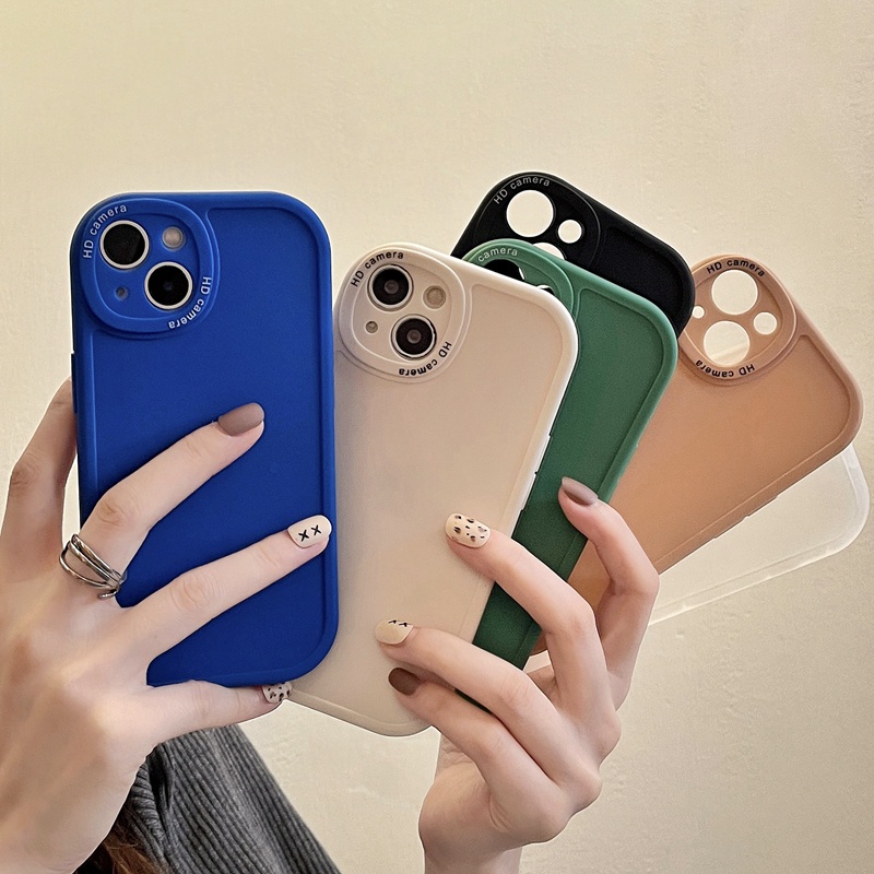 For iPhone 14 13 Pro max Big Pupil Lens Protection Phone Case For