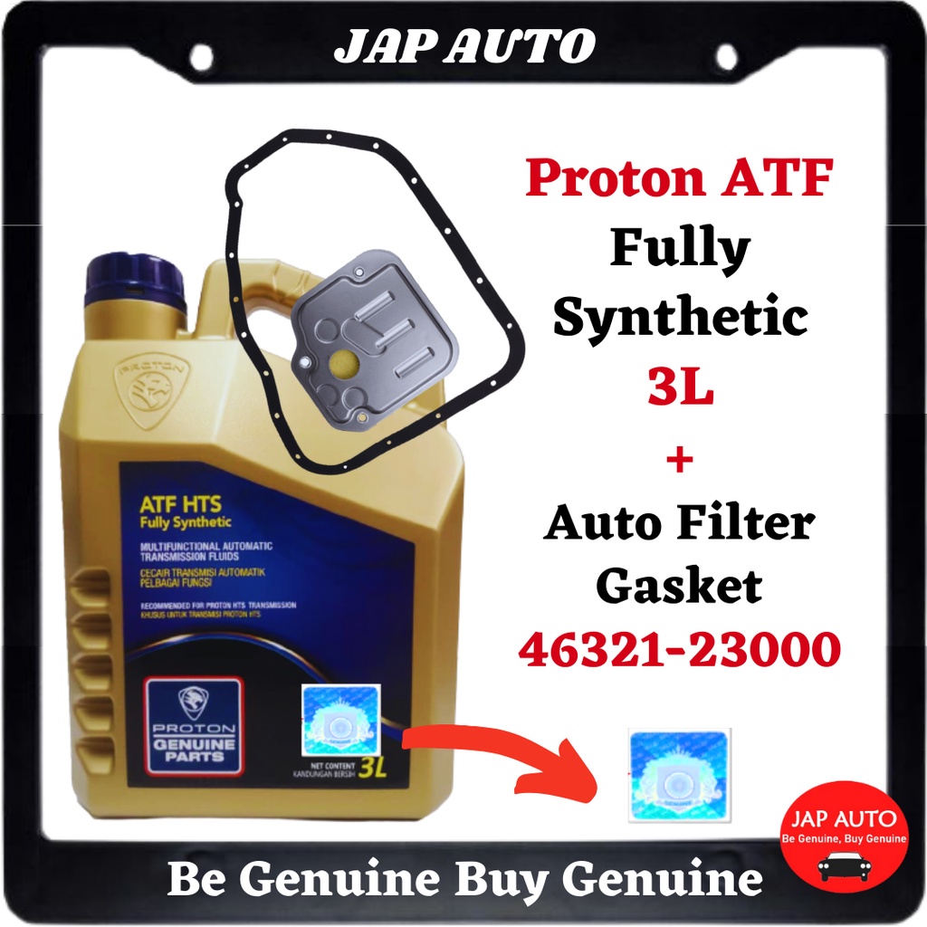 Proton ATF Oil Minyak Gear Auto HTS Fully Synthetic 3L PW913191 New