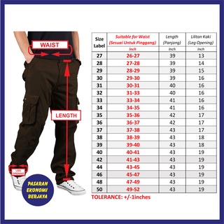 SELUAR POCKET 4655#/ CARGO PANTS/ KARGO SLACK SIX POCKETS/ SELUAR KERJA ...