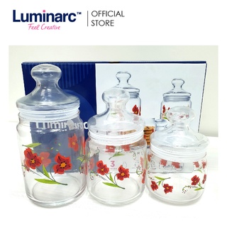 Luminarc Anthia 3pcs Pot Club Jar Set / N5308 (Q2554) | Shopee Malaysia