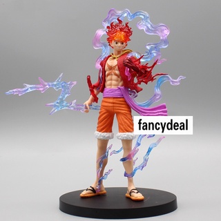 Anime One Piece Luffy GEAR 5 Figurine 21CM Nika Sun God Action Figures  Collectible Model Toys