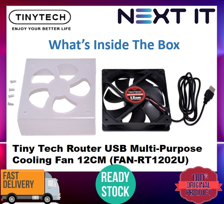 [READY STOCK] Tiny Tech Multi-Purpose Cooler Fan (FAN-RT1202U) | Shopee ...