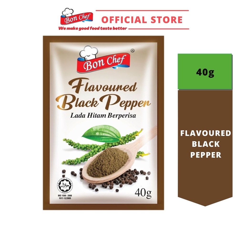 40g Flavoured Black Pepper Bon Chef | Shopee Malaysia