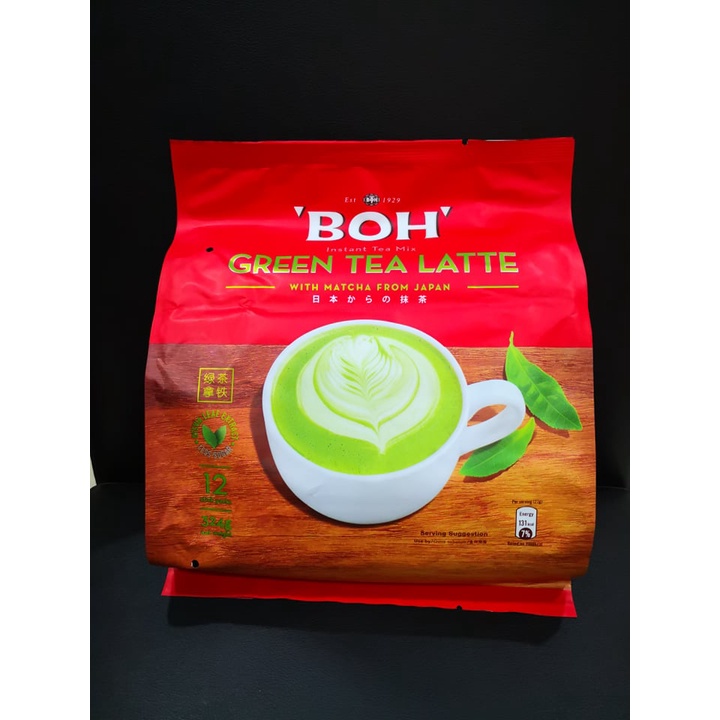Boh Green Tea Latte X 1 pack (Teh hijau latte) Shopee Malaysia