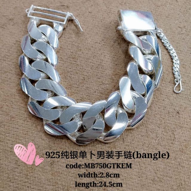 Gelang bangle silver sale