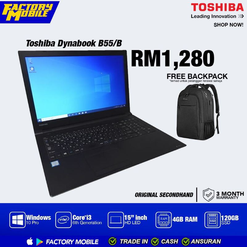 TOSHIBA DYNABOOK B55/B | Shopee Malaysia