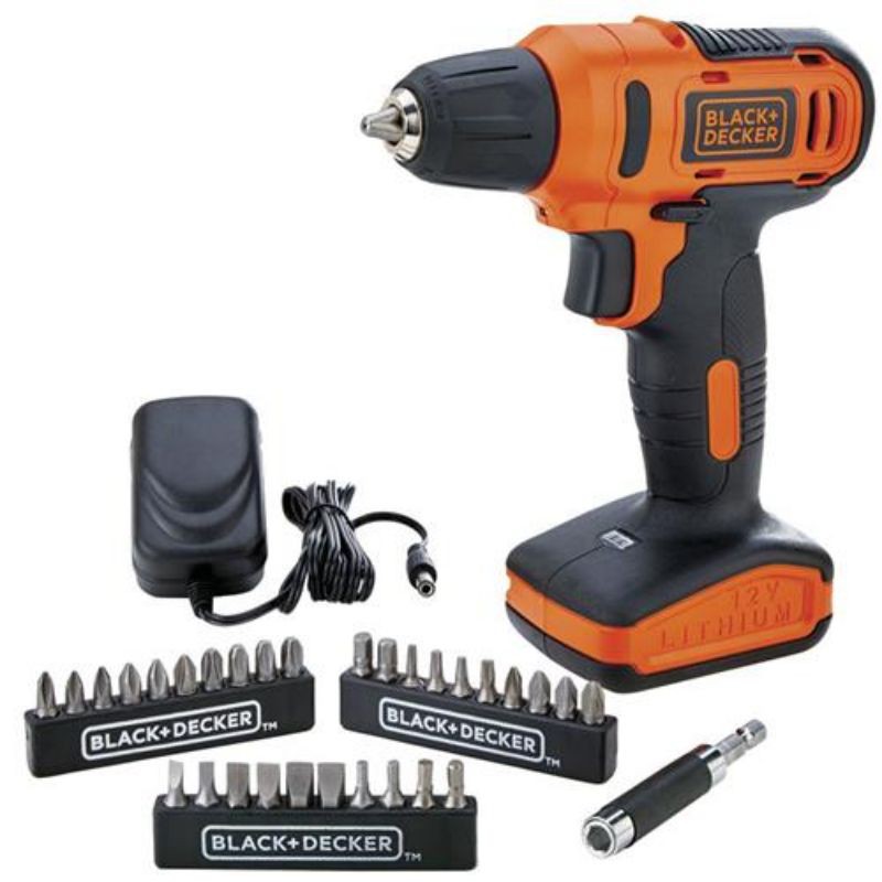 3/8 12V Screw Drill With 331 Accessories + Black & Decker Case Ld12Sc-Br -  AliExpress