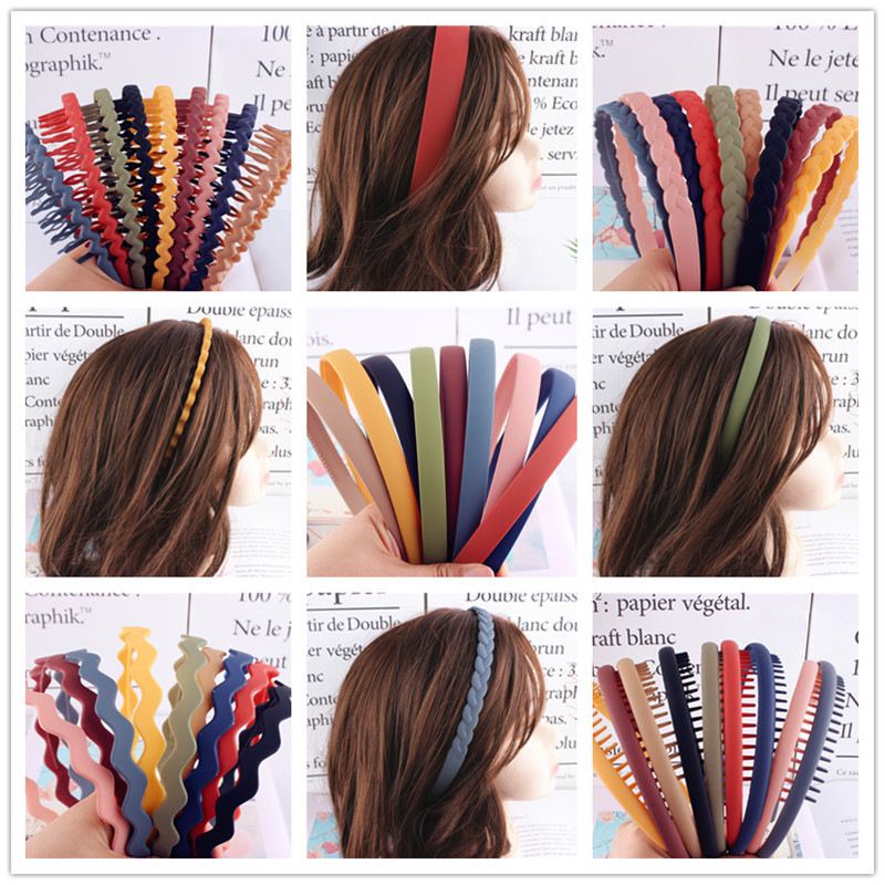 🌸1PCS matte color simple hair hand head band cekak rambut | Shopee Malaysia