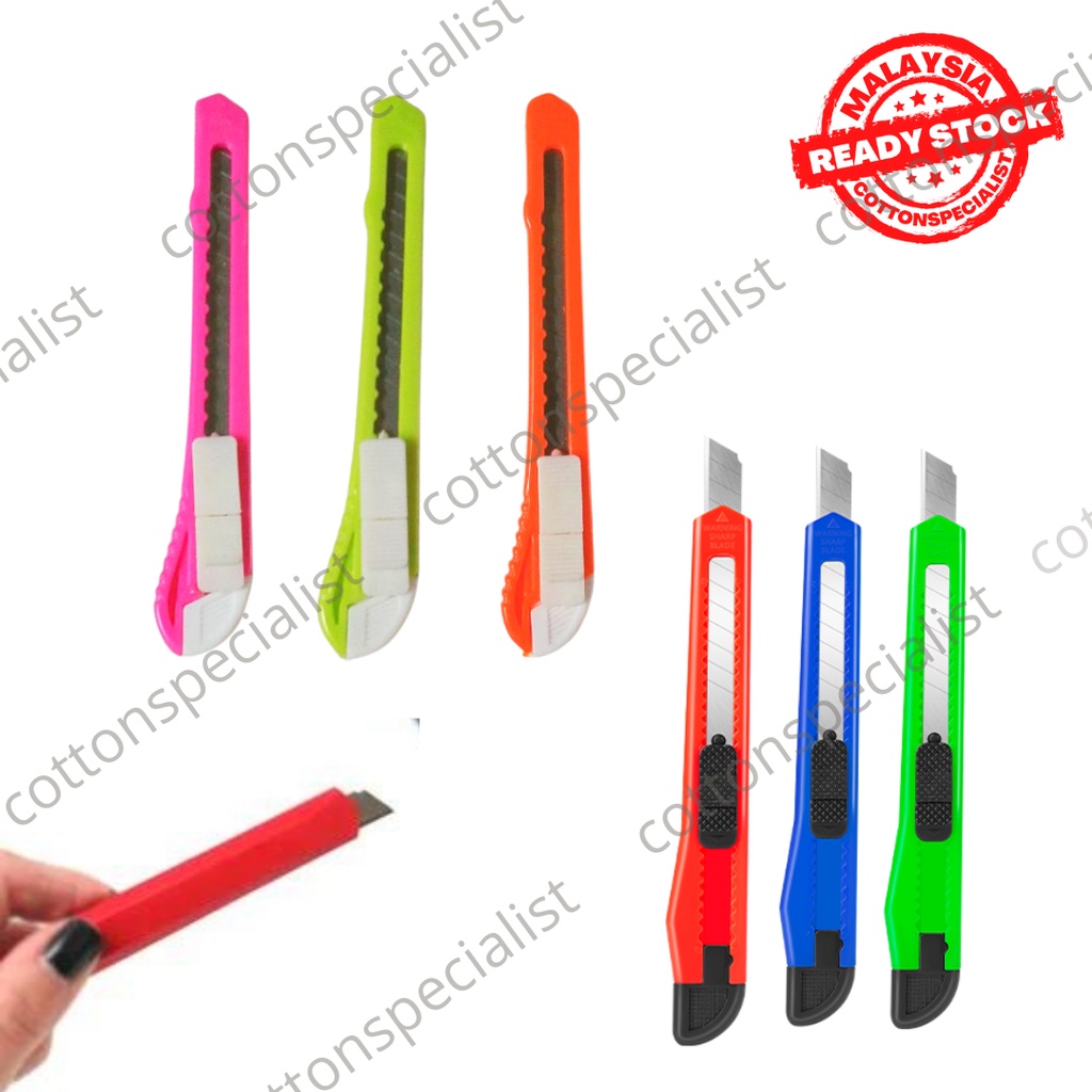 Ready Stock Utility Cutter Knife Mini Cutter Knife Stationery Blade