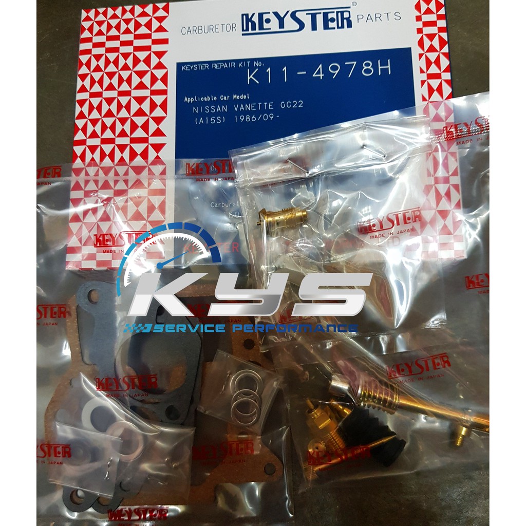 KEYSTER Japan CARBURETOR REPAIR KIT (CARB KIT) with or without JET NISSAN C22 van
