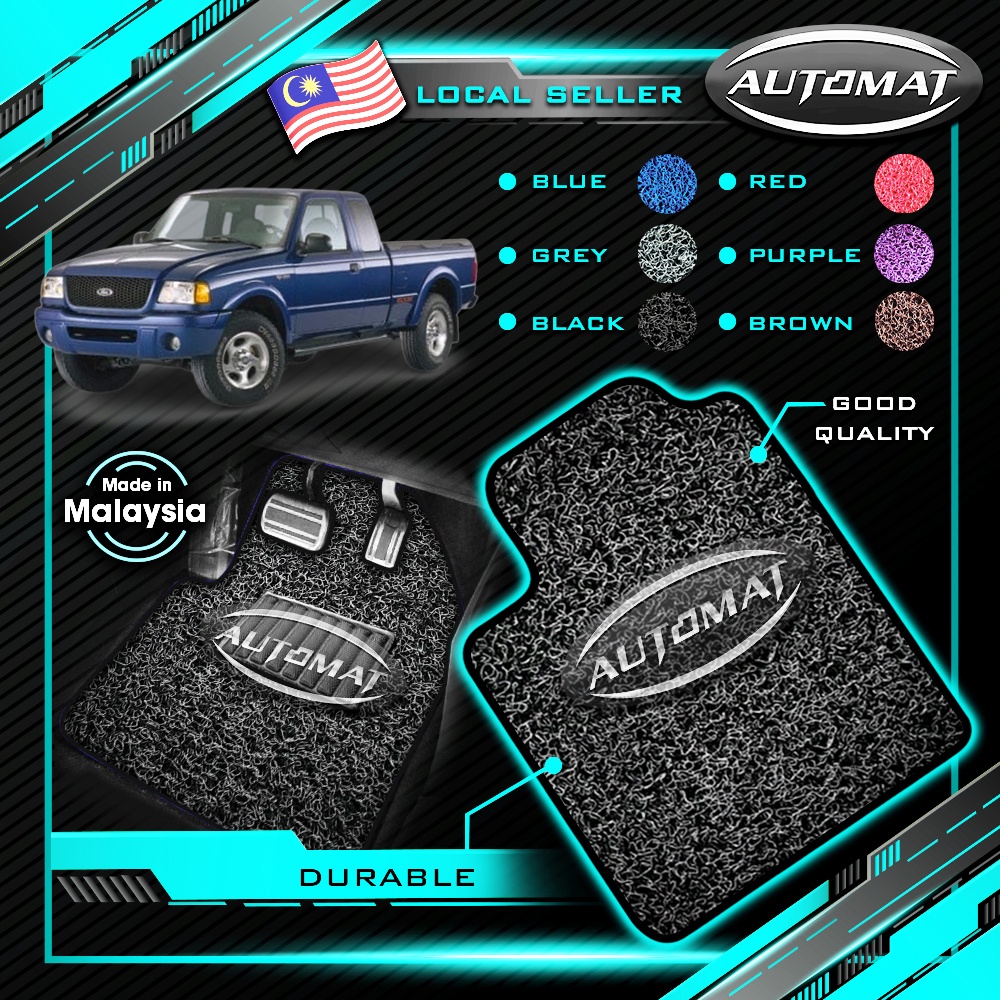 Original Ford Ranger 2000 Car Mat Floor Mat Carpet Kereta Coil
