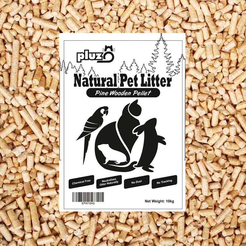 pluz8 Cat Litter Pine Wood Pellet (10kg) Shopee Malaysia