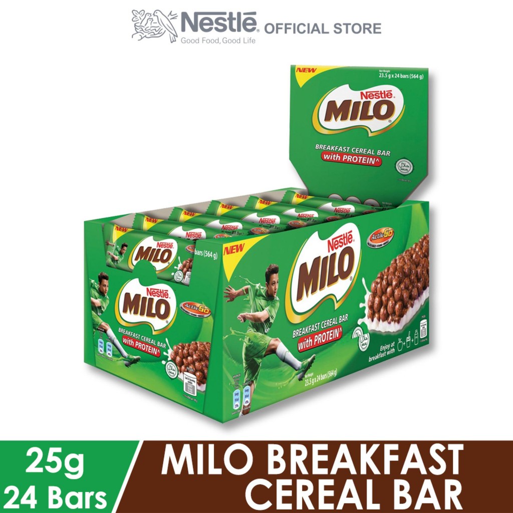 NESTLE MILO BREAKFAST CEREAL BAR WITH PROTEIN 23.5G X 24BARS Shopee Malaysia