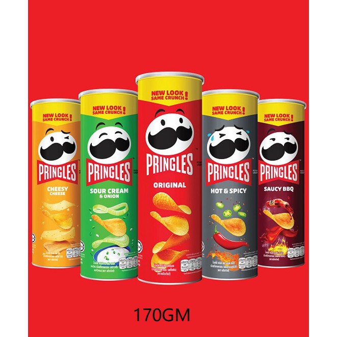 Pringles Potato Chips / Snek Kentang 102gm ( Pelbagai Rasa ) | Shopee ...